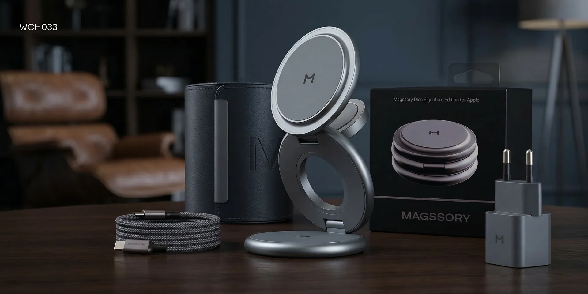 Зарядная станция Magssory Disc Signature Edition 3 в 1 для Apple Midnightphoto16