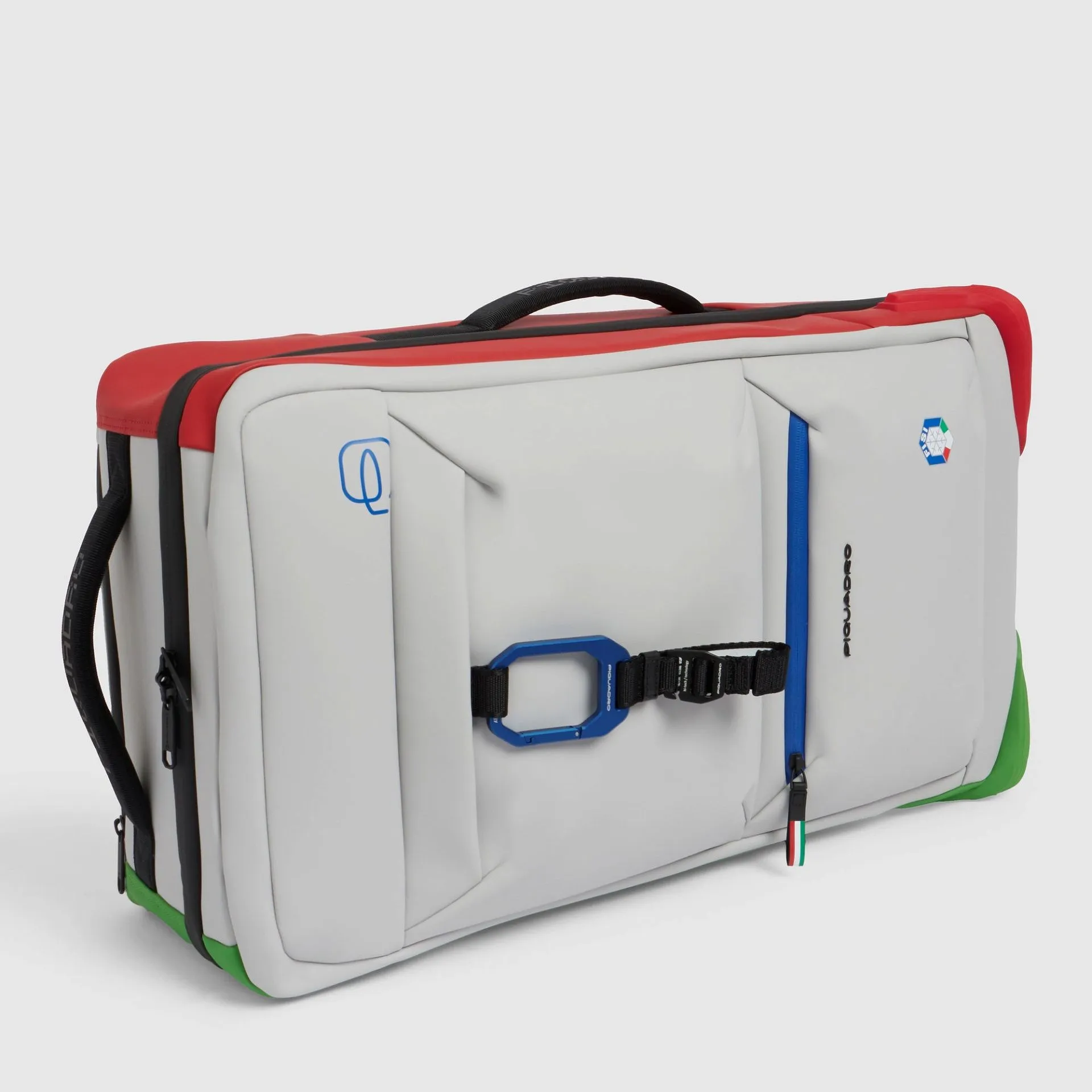 Дорожная сумка на колёсах из прорезиненной ткани Piquadro x FISI Piquadro BV6376C2OWFI26/BRV, белыйphoto4