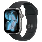 Apple Watch Series 11, 42 мм корпус из алюминия цвета Серый космос, спортивный ремешок цвета Черный