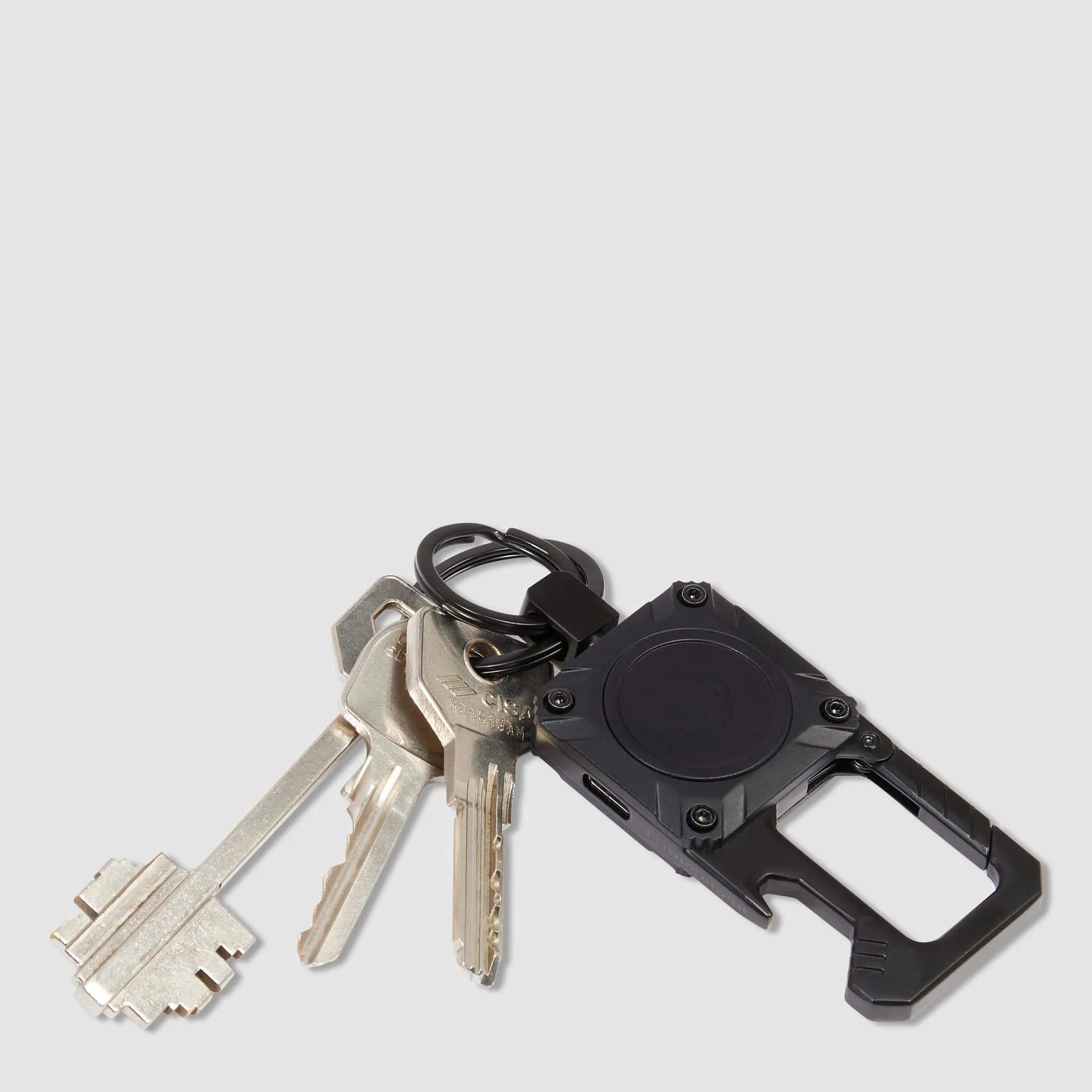 Металлический брелок для ключей с трекером Find My Piquadro PC7074BM/N, чёрныйphoto2