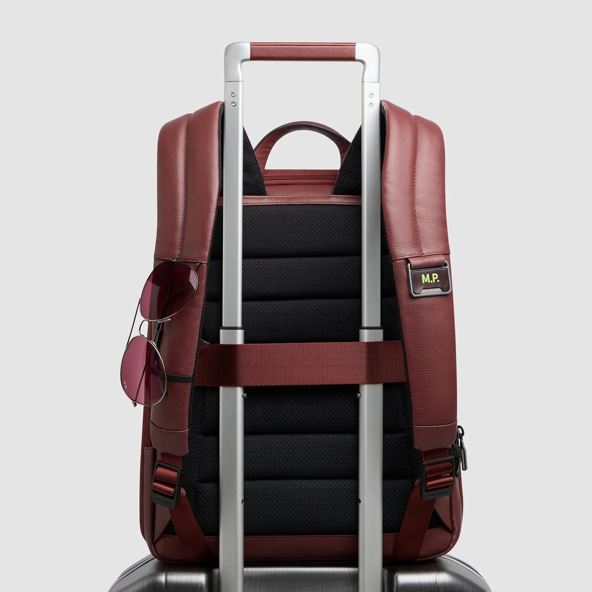 Кожаный расширяемый рюкзак для ноутбука 14" Piquadro CA7054W137/CU, коричневыйphoto2