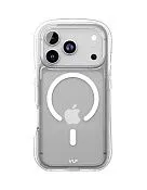 Чехол защитный VLP Bubble Case с MagSafe для iPhone 17 Pro, белый