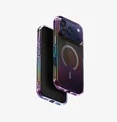 Чехол UNIQ Iridescia для iPhone 17 Pro, голографический темный (Midnight Quartz)