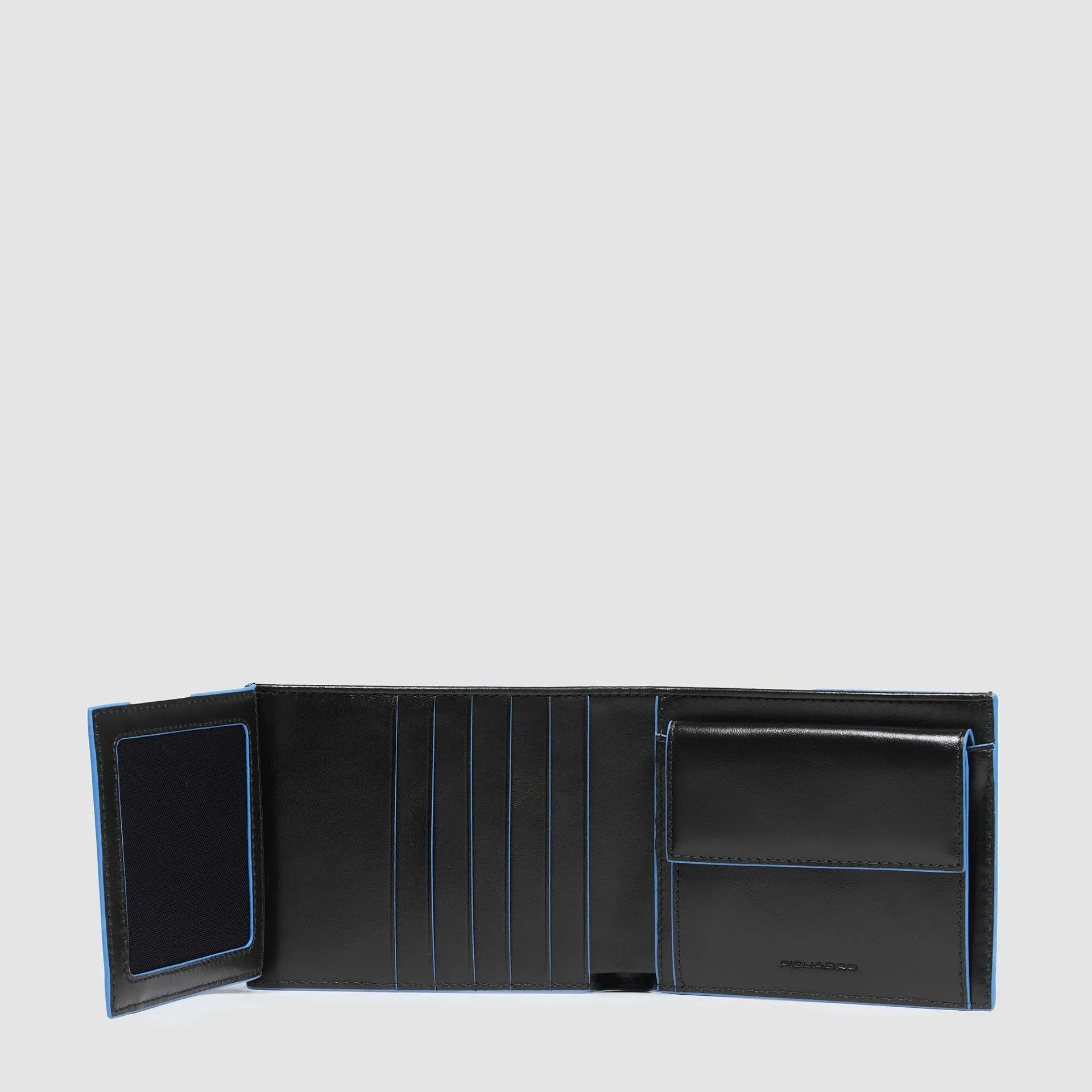 Кожаный кошелёк с RFID-защитой и 9 слотами для карт Piquadro PU1240B2R/N, чёрныйphoto2