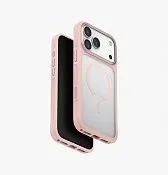 Чехол UNIQ Veren для iPhone 17 Pro Max, розовый (Pink Haze)