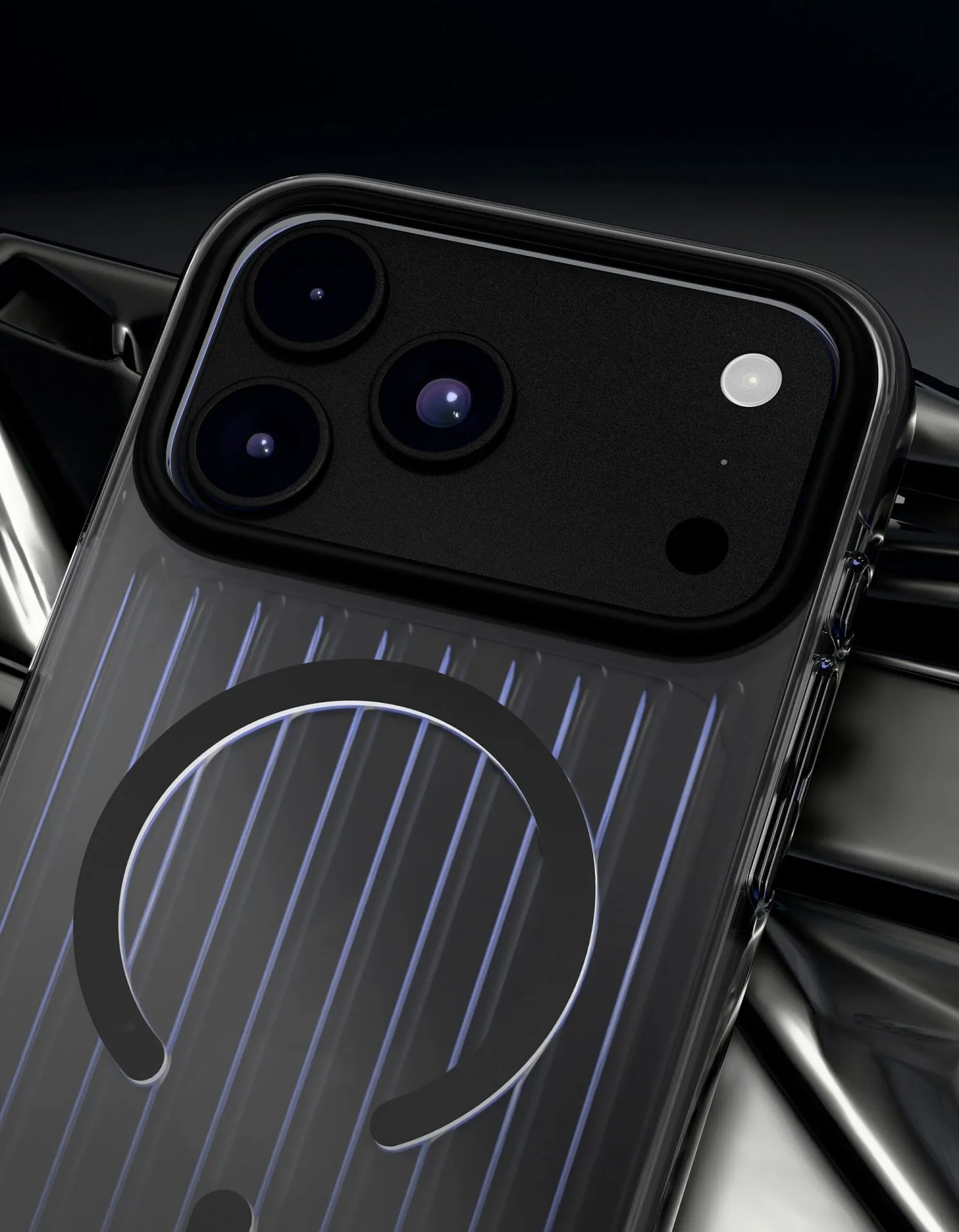 Чехол защитный VLP Pulse Case с MagSafe для iPhone 18 Pro, черныйphoto2
