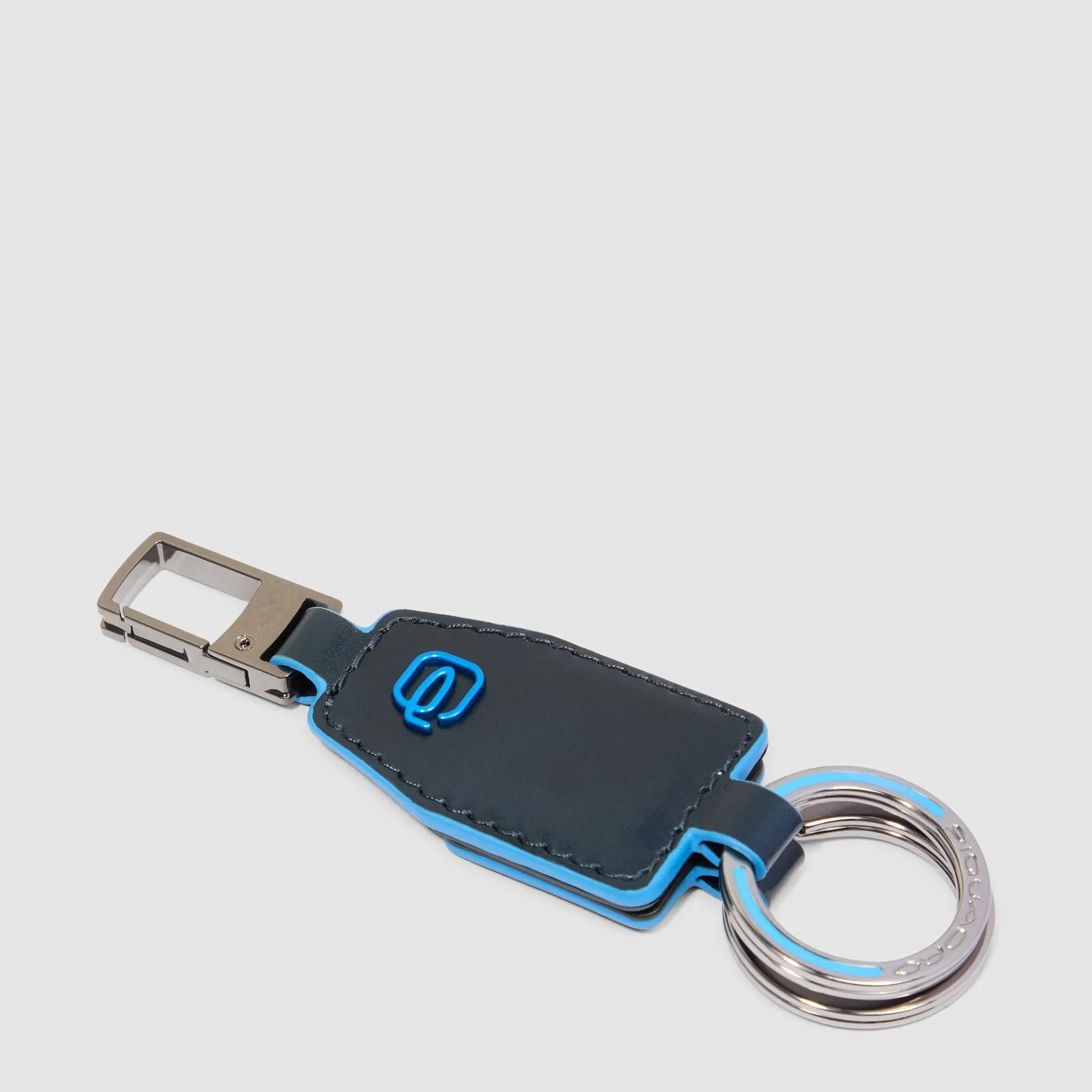 Кожаный разъёмный брелок для ключей с карабином Piquadro PC6880B2/BLU2, синийphoto0