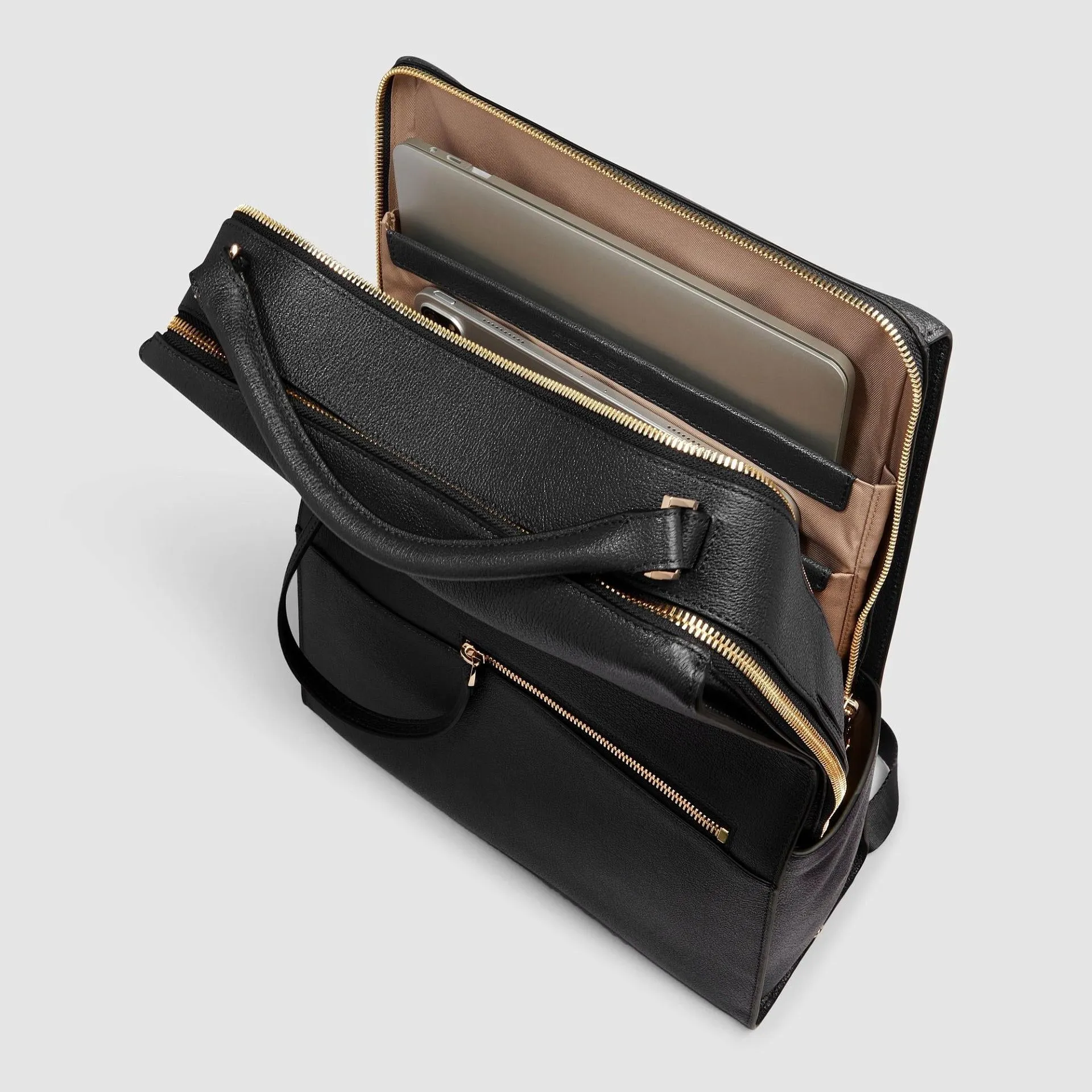 Женский рюкзак для ноутбука 15,6" из кожи Piquadro CA6839W140BM/N, чёрныйphoto4