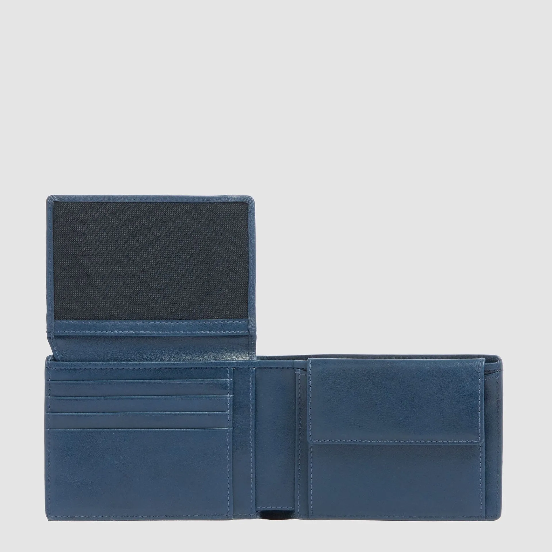 Мужское кожаное портмоне на 7 карт, RFID-защита Piquadro PU1392W143R/BLU, синийphoto3