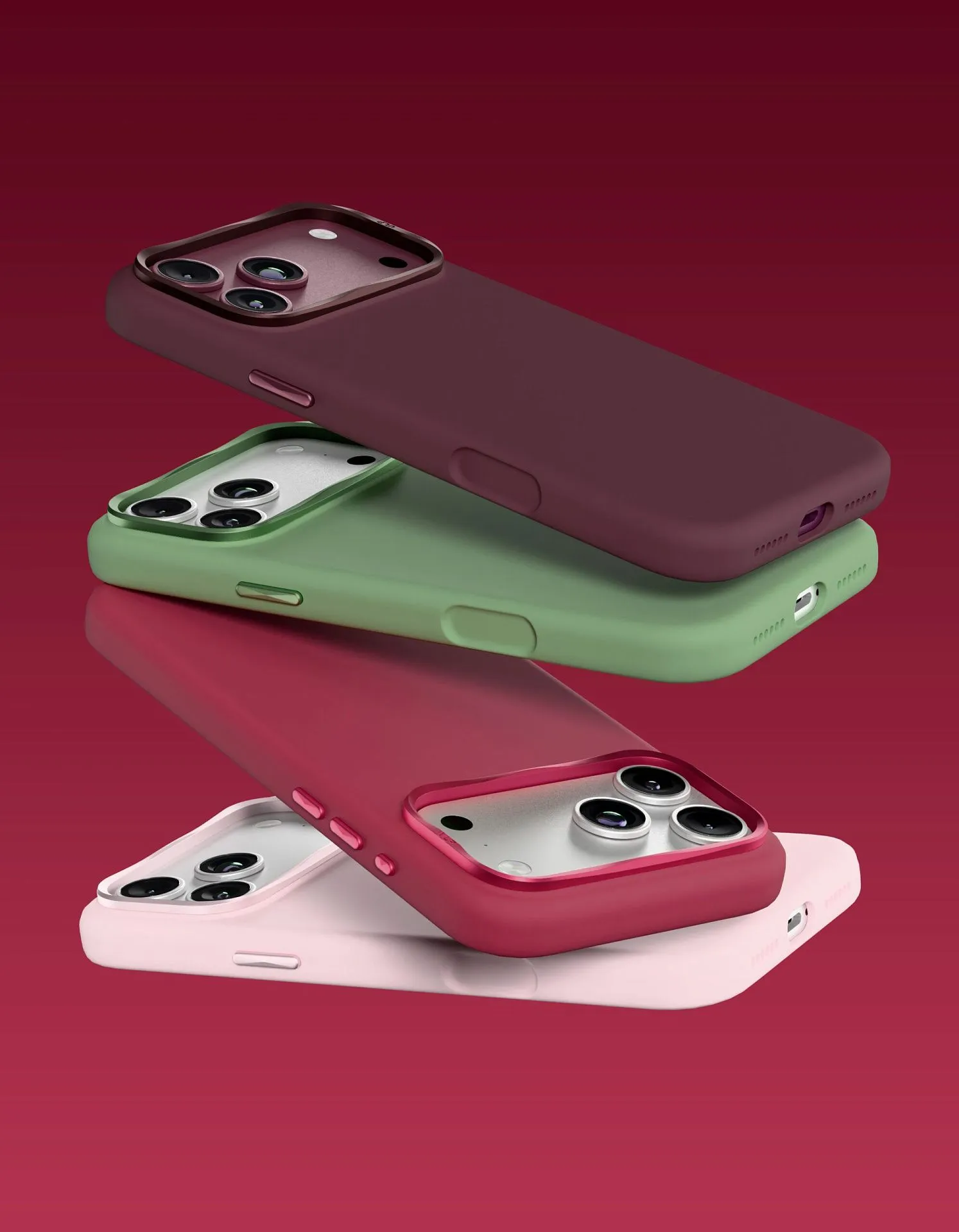 Чехол защитный VLP Aster Pro Case с MagSafe для iPhone 18 Pro Max, красныйphoto3