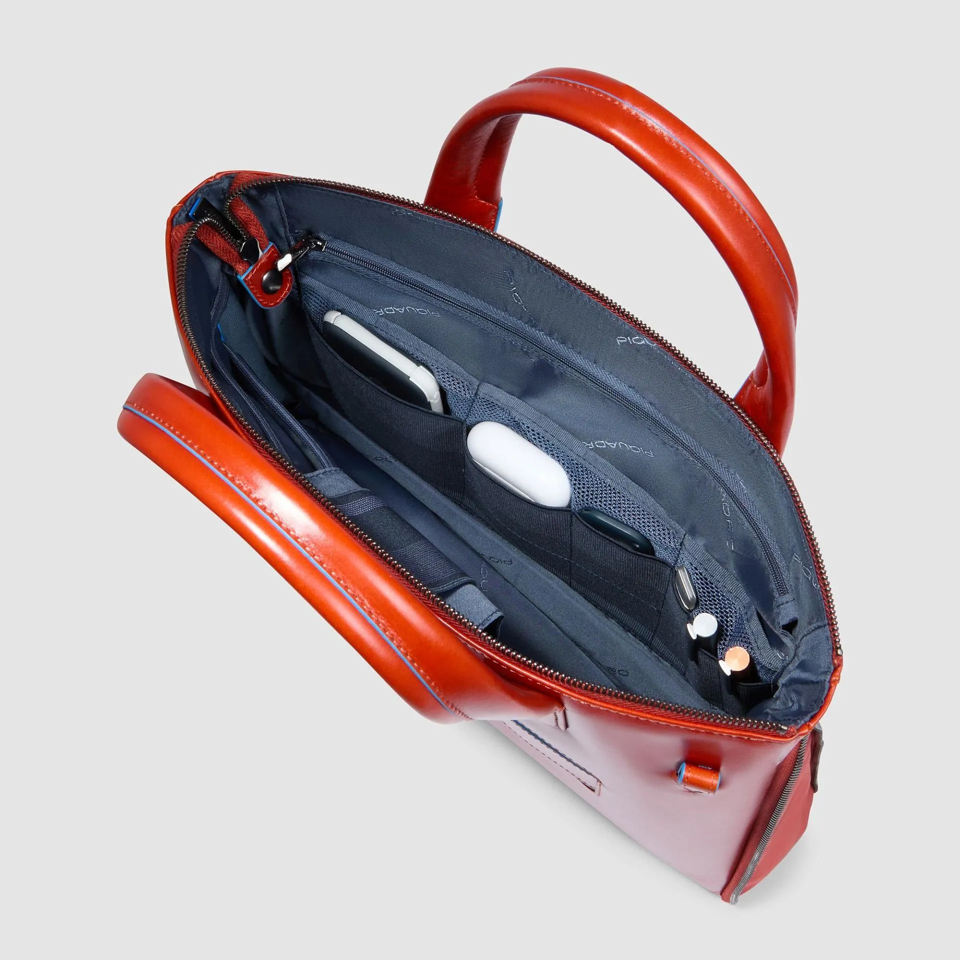 Тонкая кожаная сумка для ноутбука 14" Piquadro CA6857B2/CU4, коричневыйphoto5