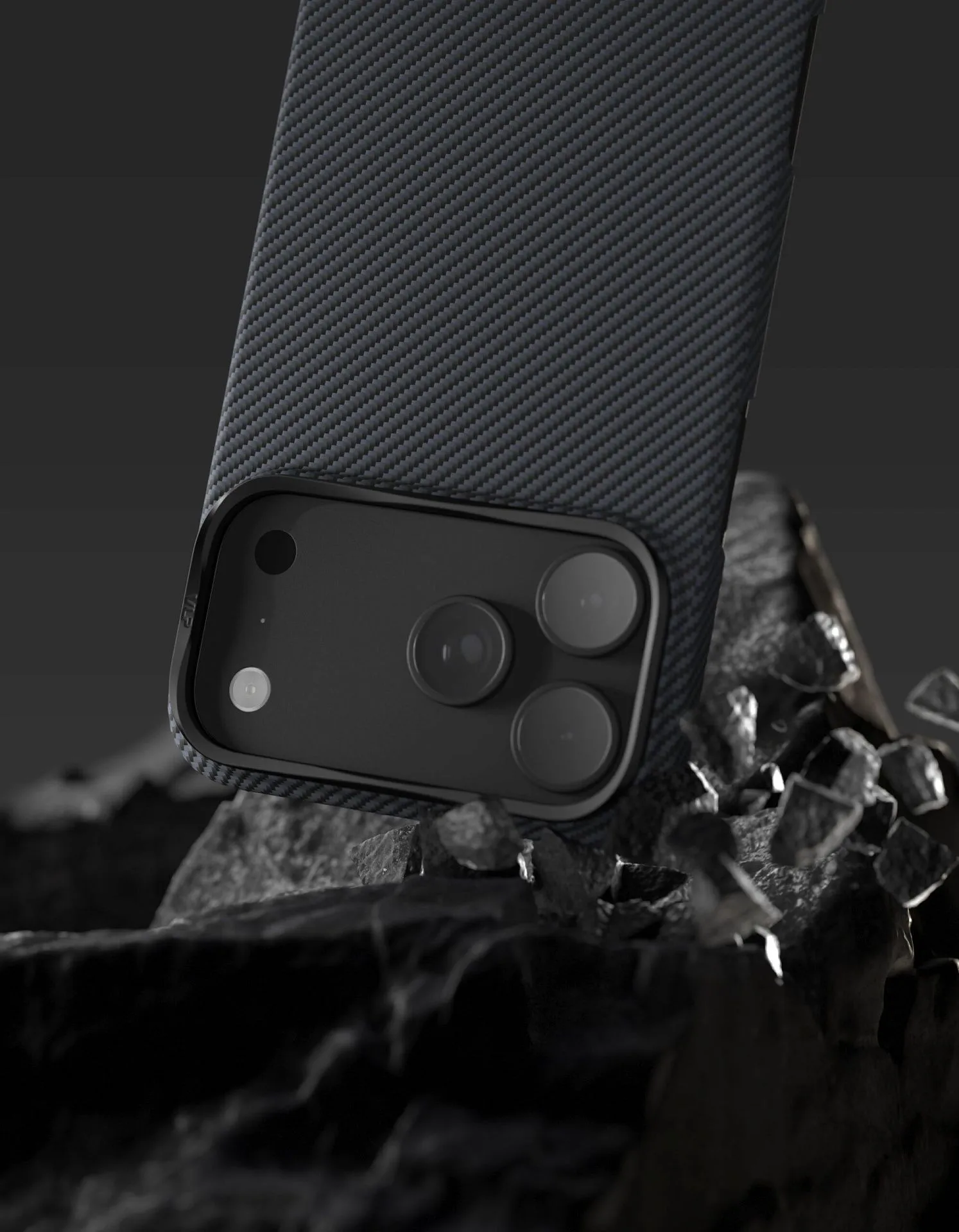 Чехол защитный VLP Kevlar Case с MagSafe для iPhone 18 Pro, синийphoto2
