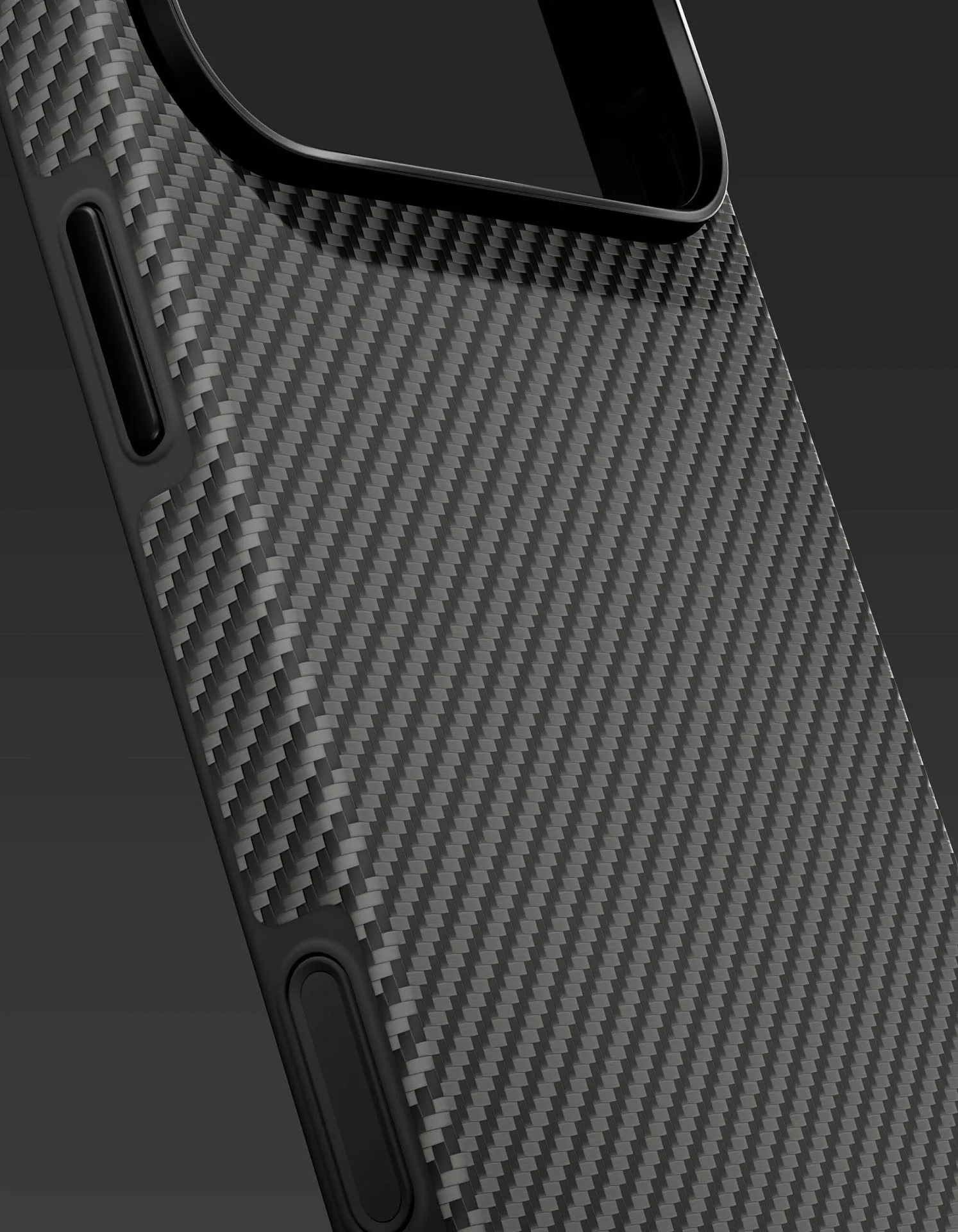 Чехол защитный VLP Kevlar Hybrid Case с MagSafe для iPhone 18 Pro Max, черныйphoto2
