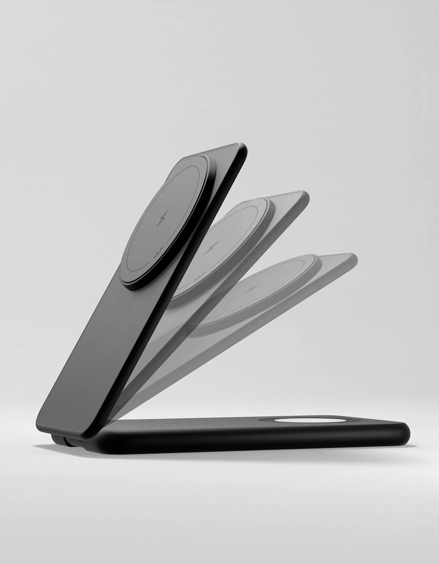 Беспроводное зарядное устройство VLP Alum Power Pro для Apple, черный титанphoto1