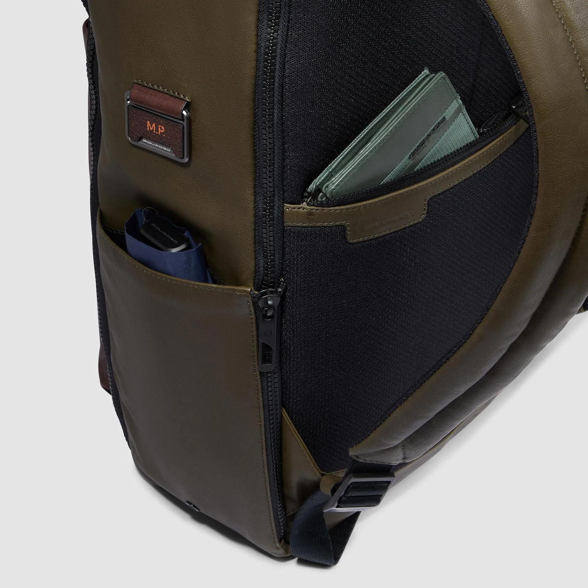 Кожаный рюкзак для ноутбука 15,6" Harper Piquadro CA6645AP/VETM, зелёныйphoto6