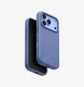 Чехол UNIQ Lino для iPhone 18 Pro, синий (pebble blue)