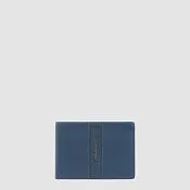Мужское кожаное портмоне на 7 карт, RFID-защита Piquadro PU1392W143R/BLU, синий