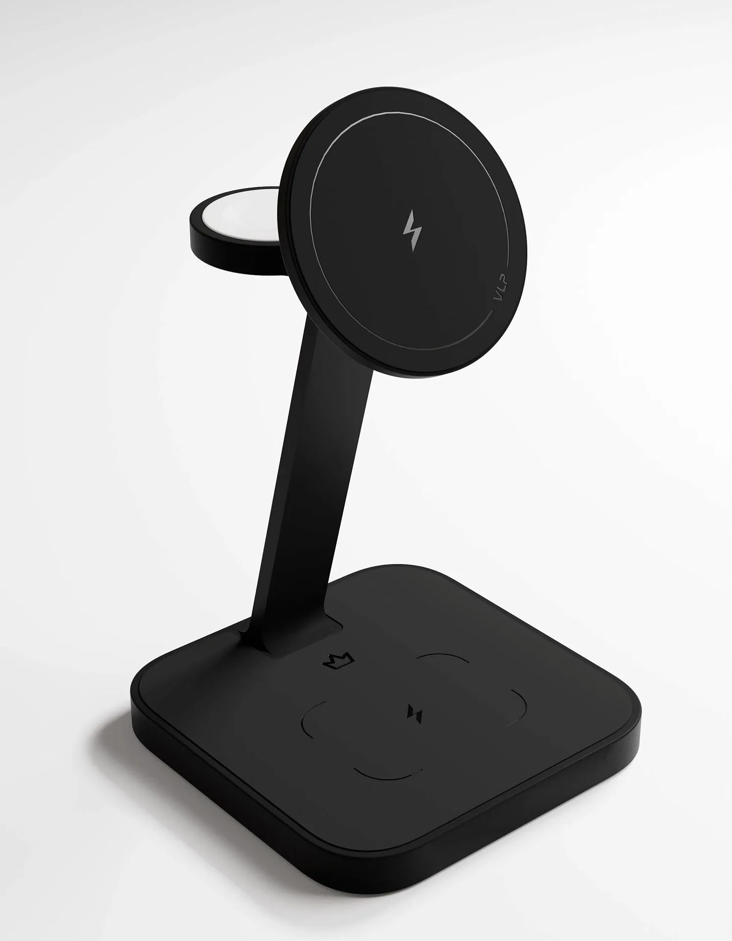 Беспроводное зарядное устройство VLP Unity Power 3in1 для Apple, черный титанphoto1