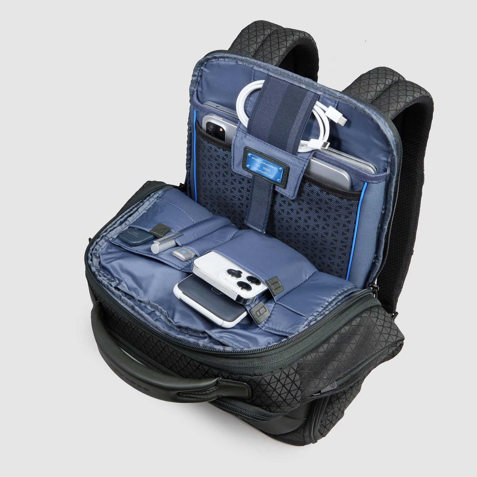 Дорожный рюкзак для ноутбука 14" с системой расширения Piquadro CA6827W139/VE, зелёныйphoto6
