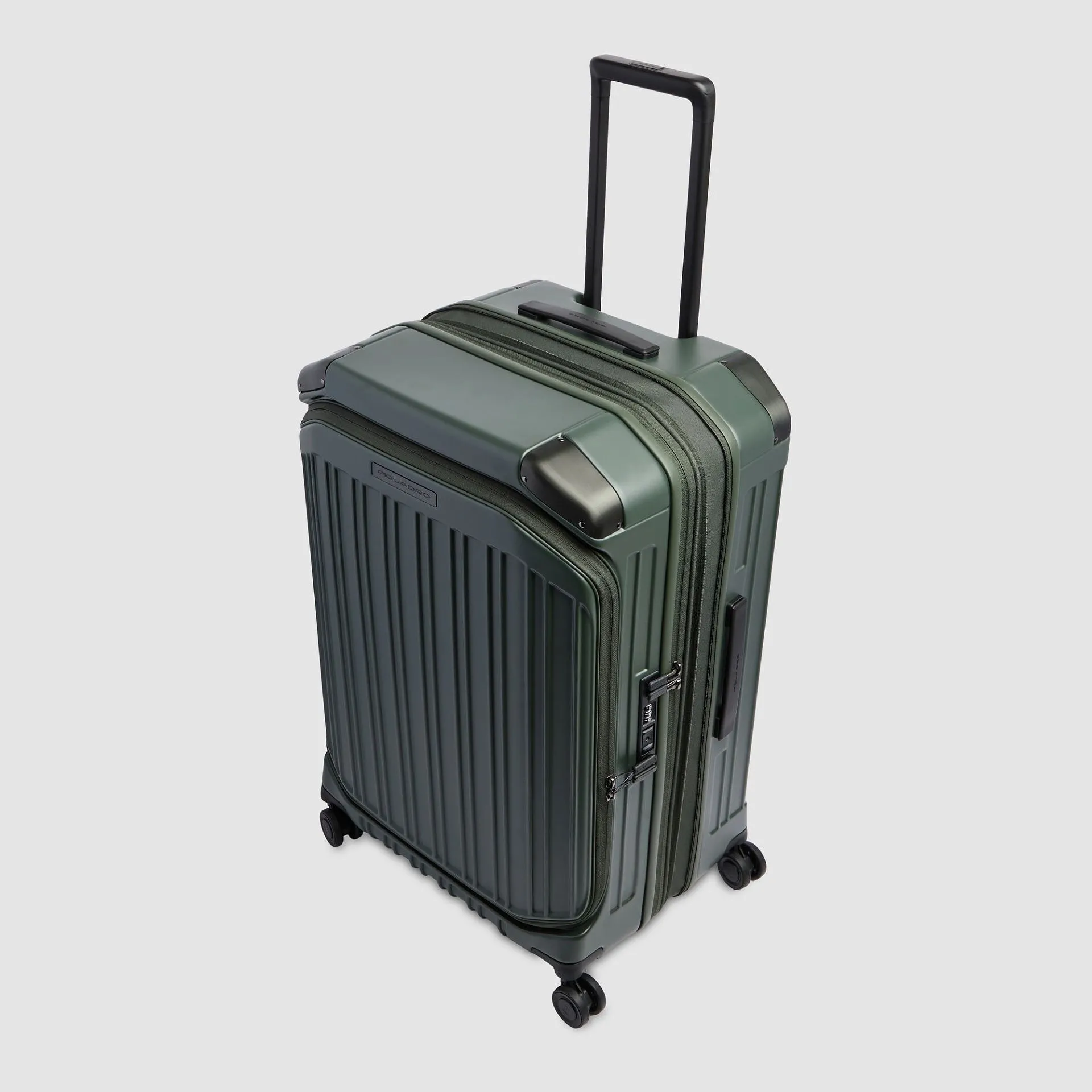 Расширяемый чемодан на 4 колёсах с двойным доступом Piquadro BV7246PQL/VEO2, зелёныйphoto6