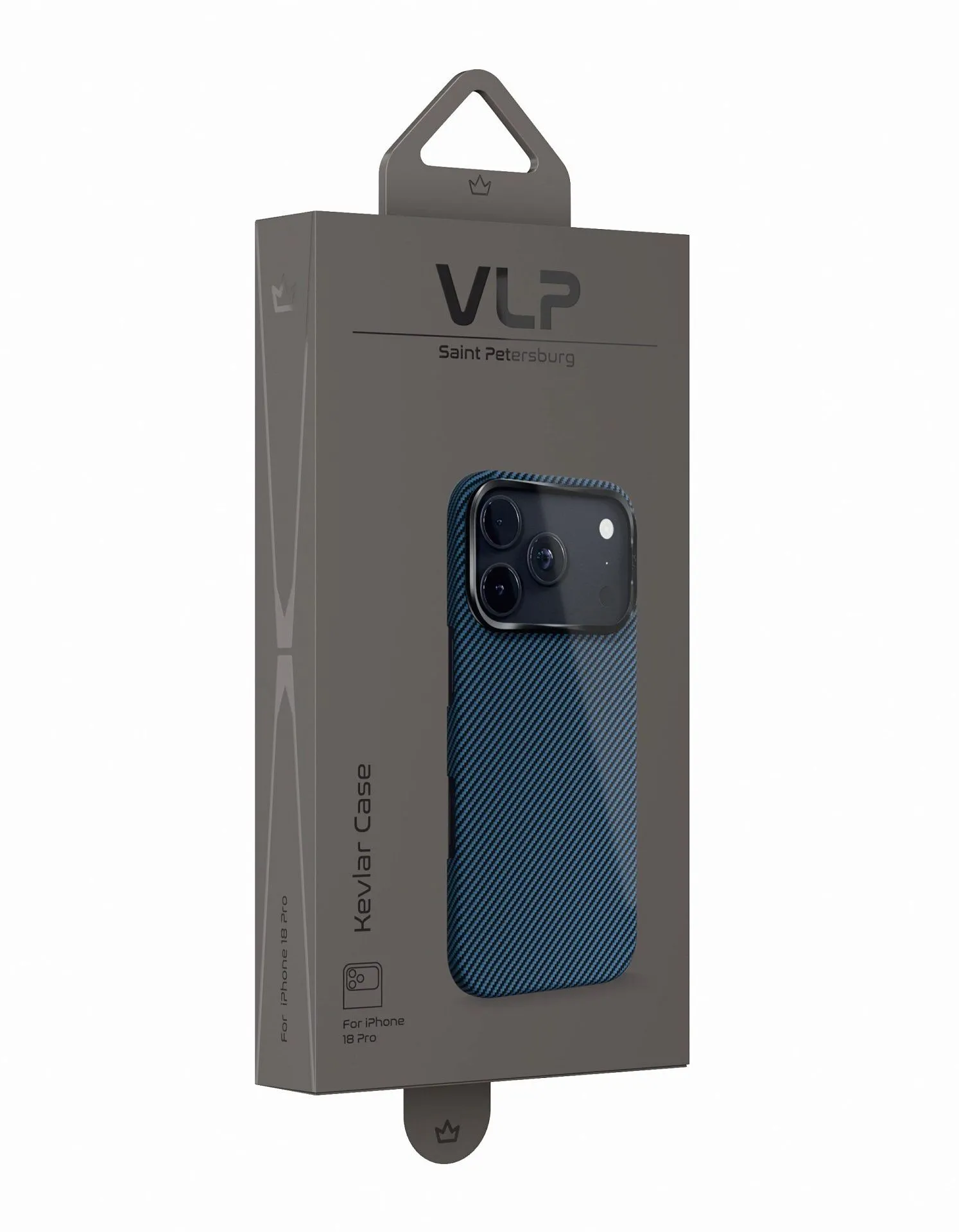 Чехол защитный VLP Kevlar Case с MagSafe для iPhone 18 Pro, синийphoto9