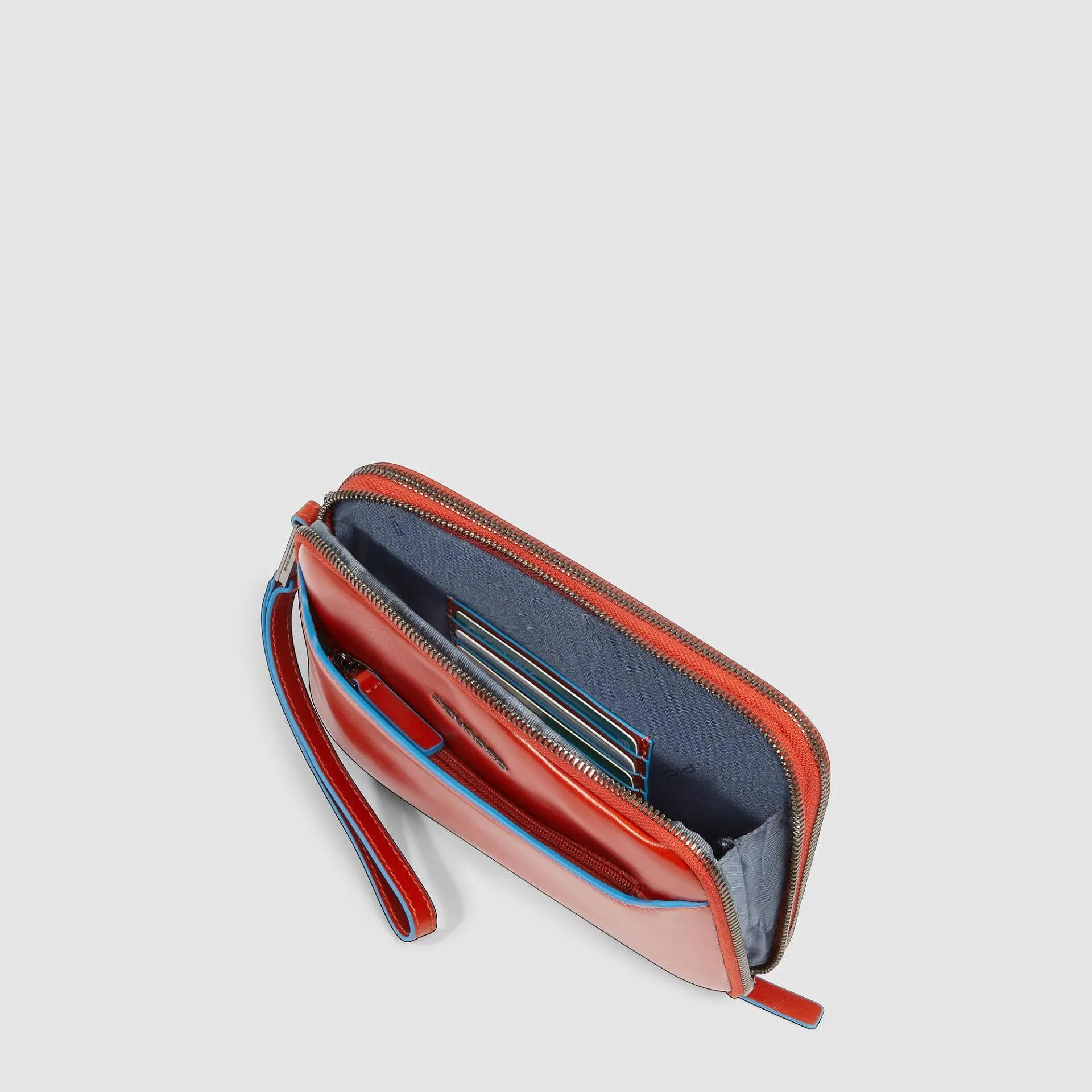 Клатч мужской кожаный с RFID-защитой Blue Square Piquadro AC6901B2R/CU4, коричневыйphoto3