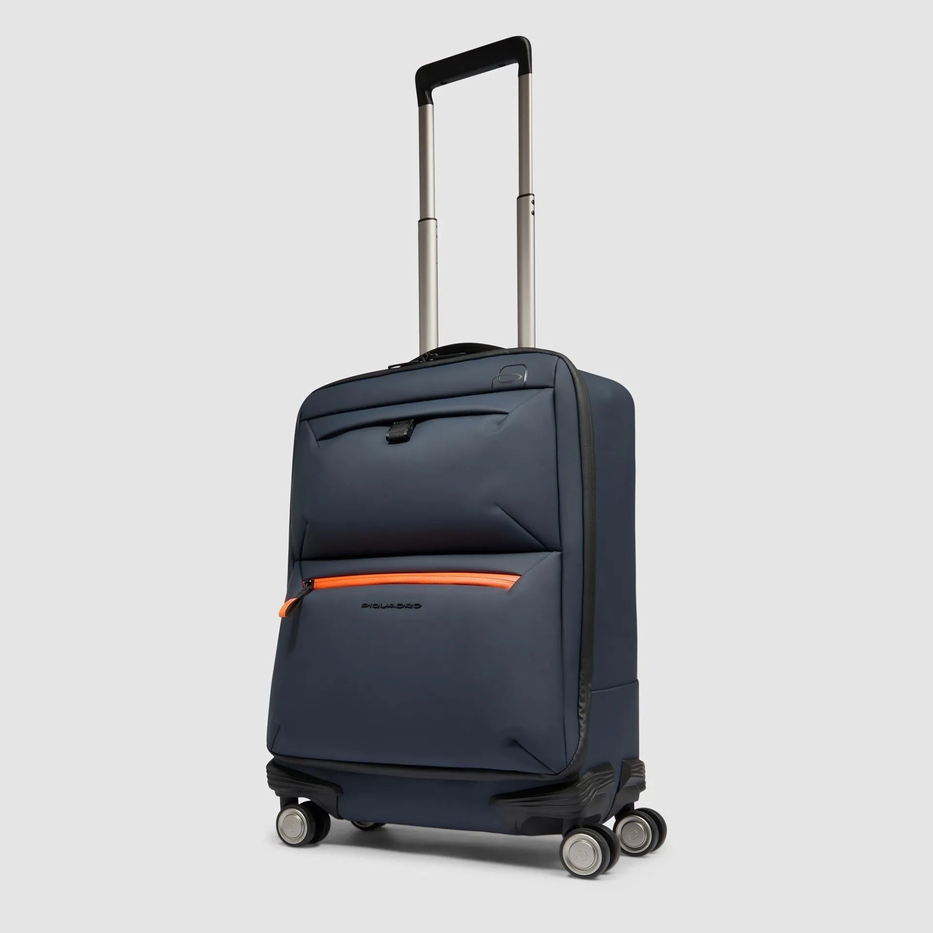Тканевый чемодан для ручной клади на 4 колёсах Piquadro BV6377C2OW/BLU, синийphoto1