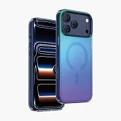 Чехол защитный KEEPHONE RAINBOW для iPhone 17 Pro Max / iPhone 18 Pro Max, градиентный сияющий синий