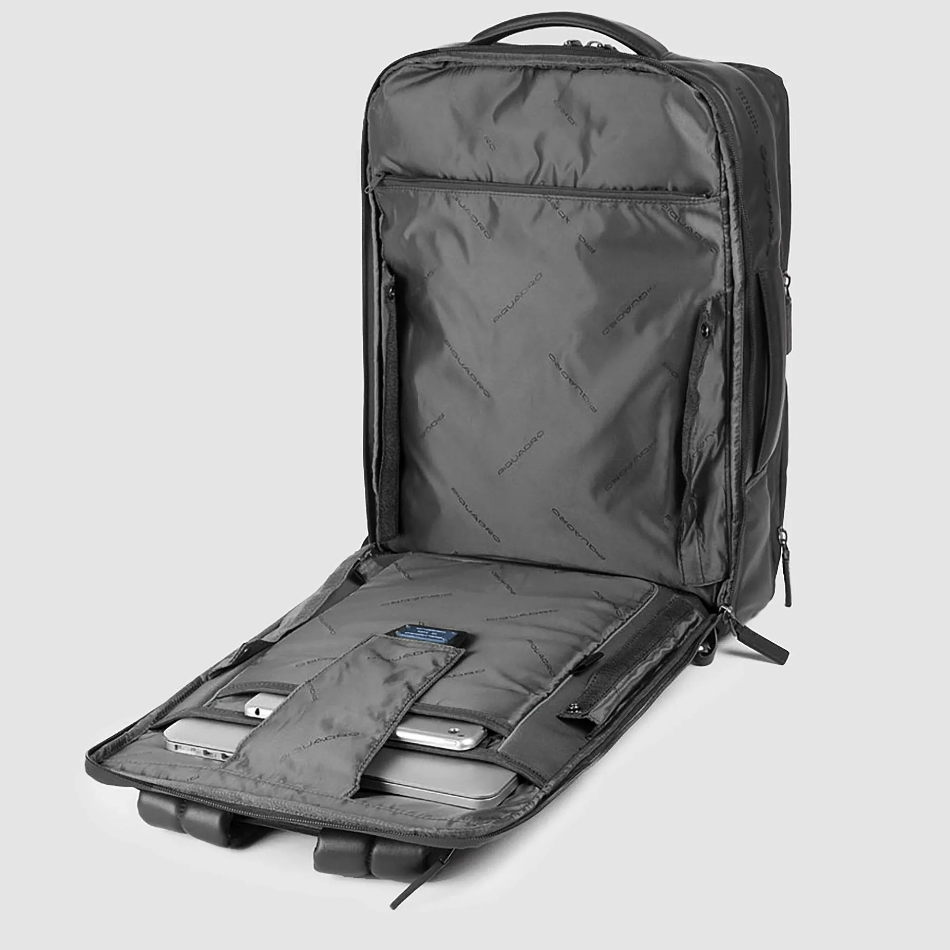Кожаный рюкзак для ноутбука 17,3" с антикражным тросом Piquadro CA4972UB00BM/N, чёрныйphoto3