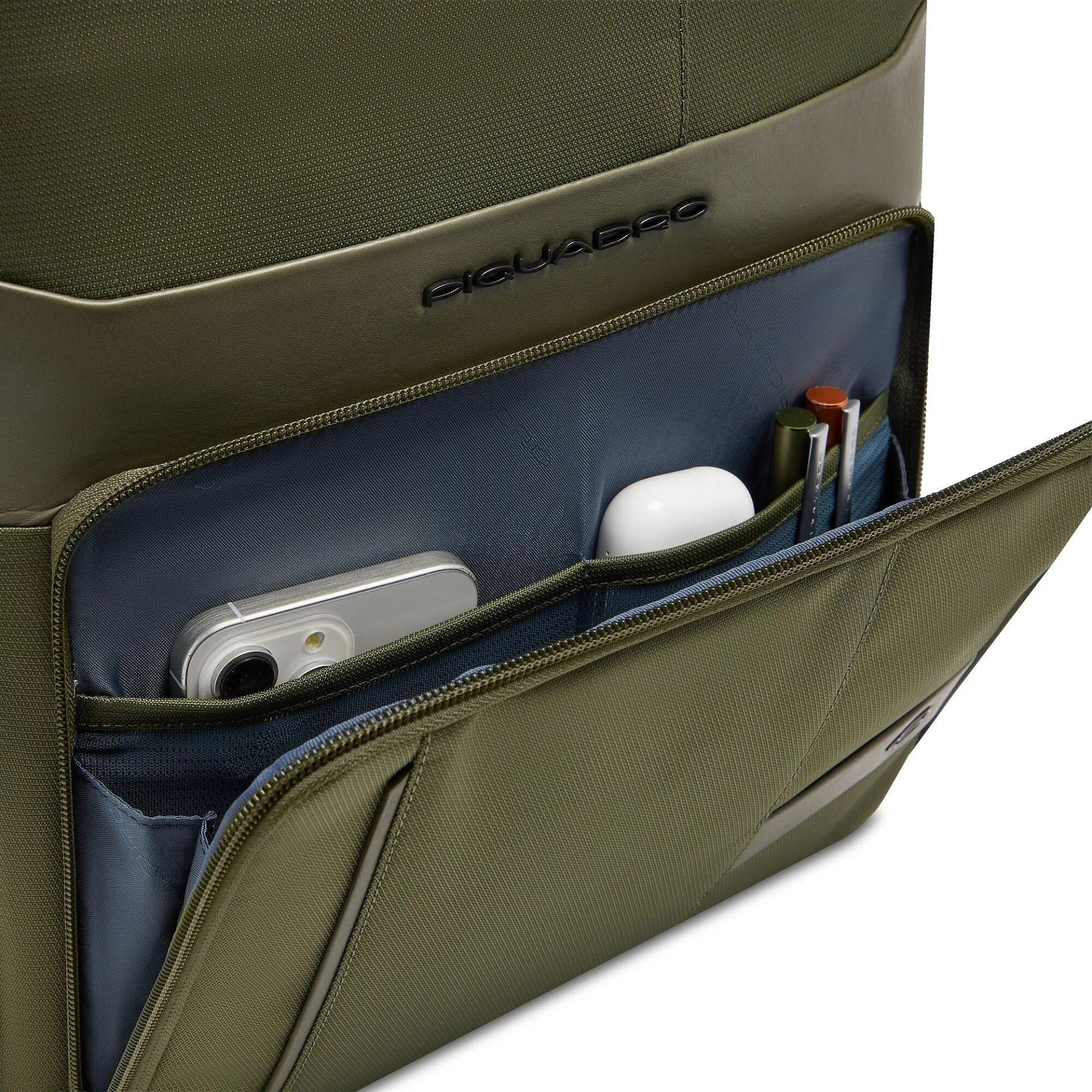 Расширяемый рюкзак для ноутбука 15,6" Piquadro CA6239W129/VE3, зелёныйphoto4