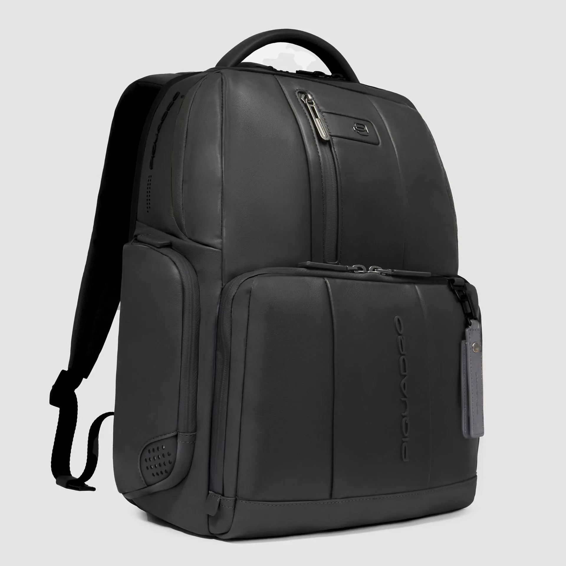 Кожаный рюкзак для ноутбука 15,6" с RFID-защитой Piquadro CA4550UB00BM/N, чёрныйphoto1