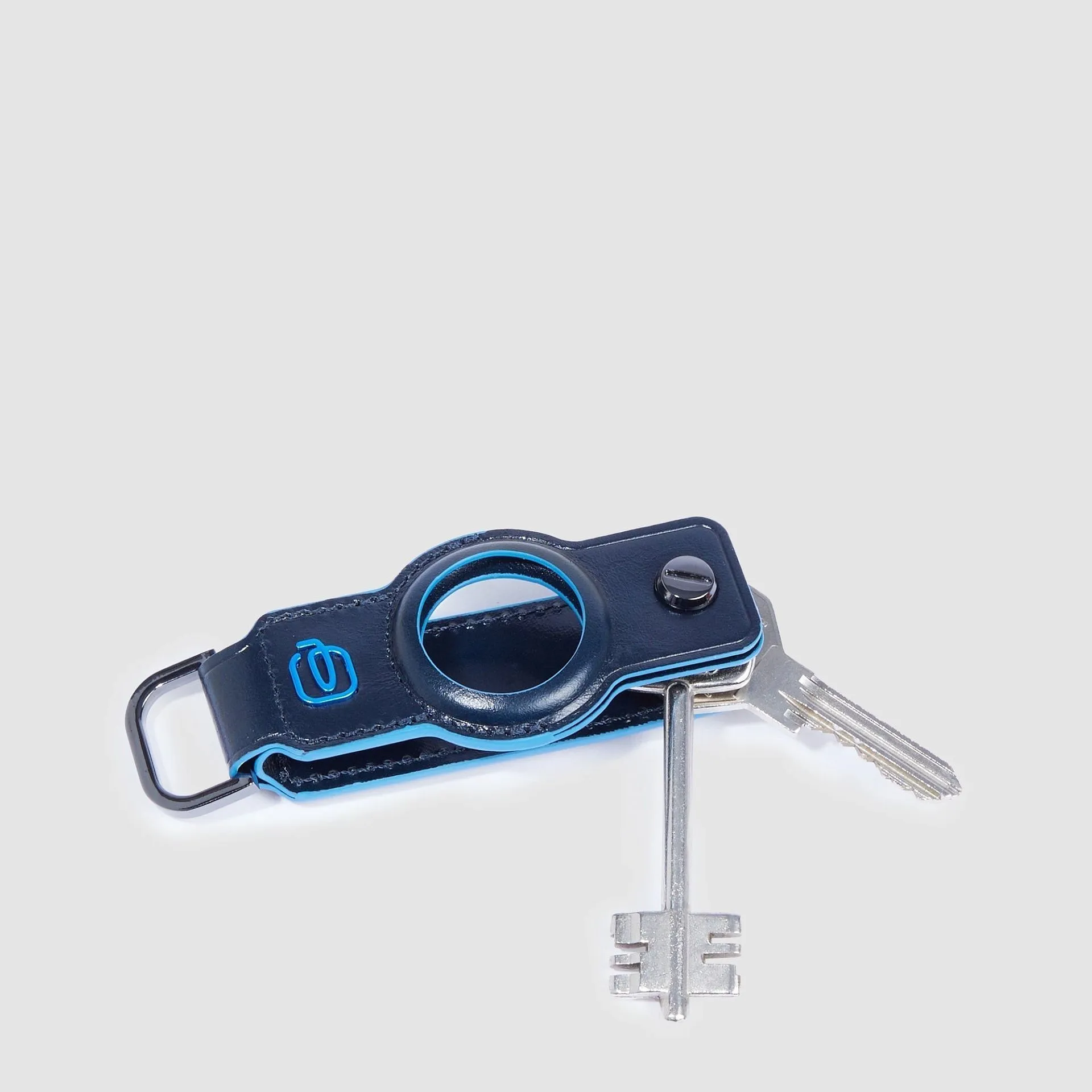 Кожаный брелок для ключей с отделением для AirTag Piquadro PC7090B2/BLU2, синийphoto3