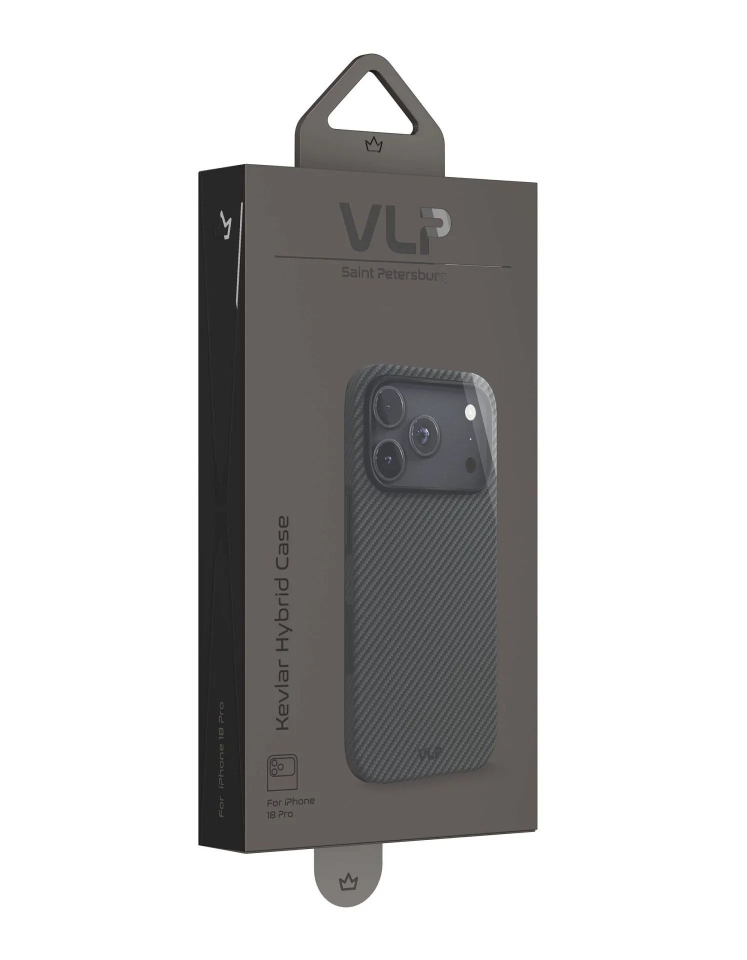 Чехол защитный VLP Kevlar Hybrid Case с MagSafe для iPhone 18 Pro, черныйphoto9