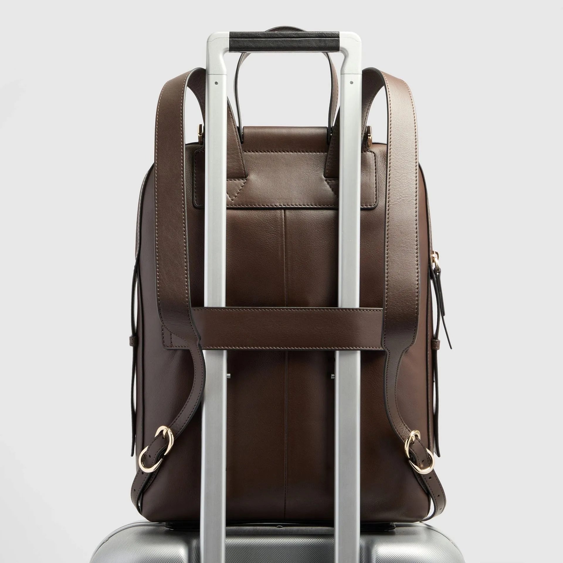 Женский кожаный рюкзак для ноутбука 14" Piquadro CA4576W92/MS, коричневый - noce scuro scamosciatophoto2
