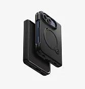 Чехол UNIQ Elix Q-Fold 360 Leather для iPhone Duo, черный (Dallas Black)