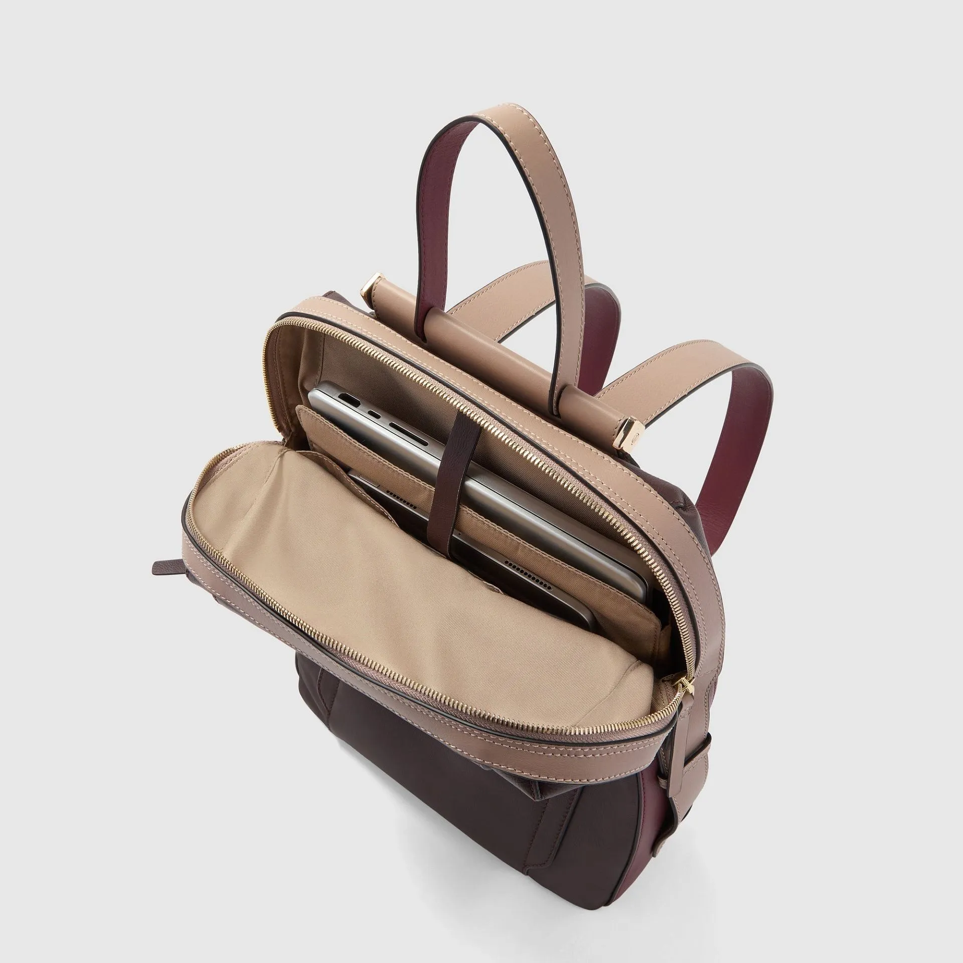 Женский кожаный рюкзак для ноутбука 14" Piquadro CA4576W92/BORO, бордовыйphoto3