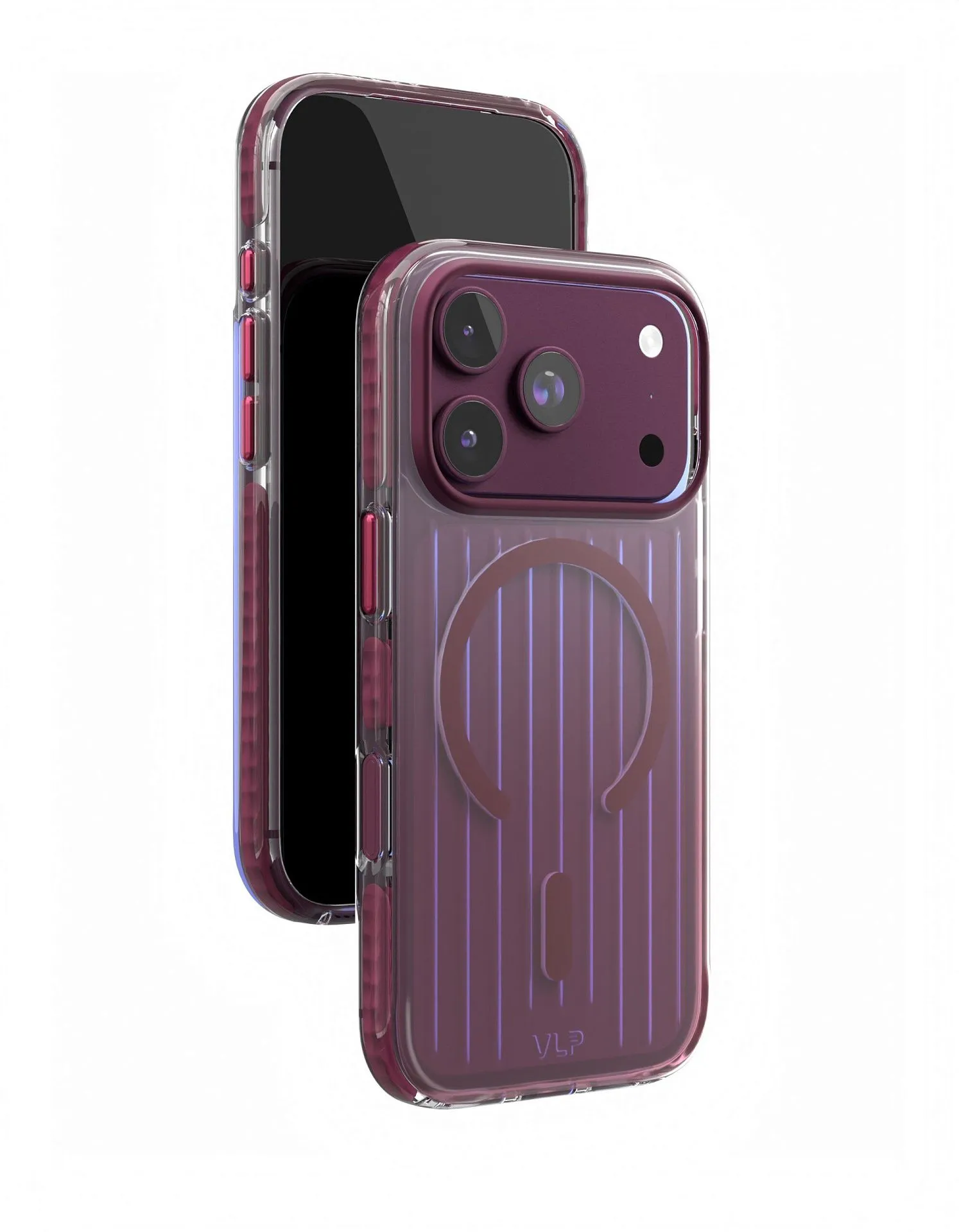 Чехол защитный VLP Pulse Case с MagSafe для iPhone 18 Pro, темно-вишневыйphoto5