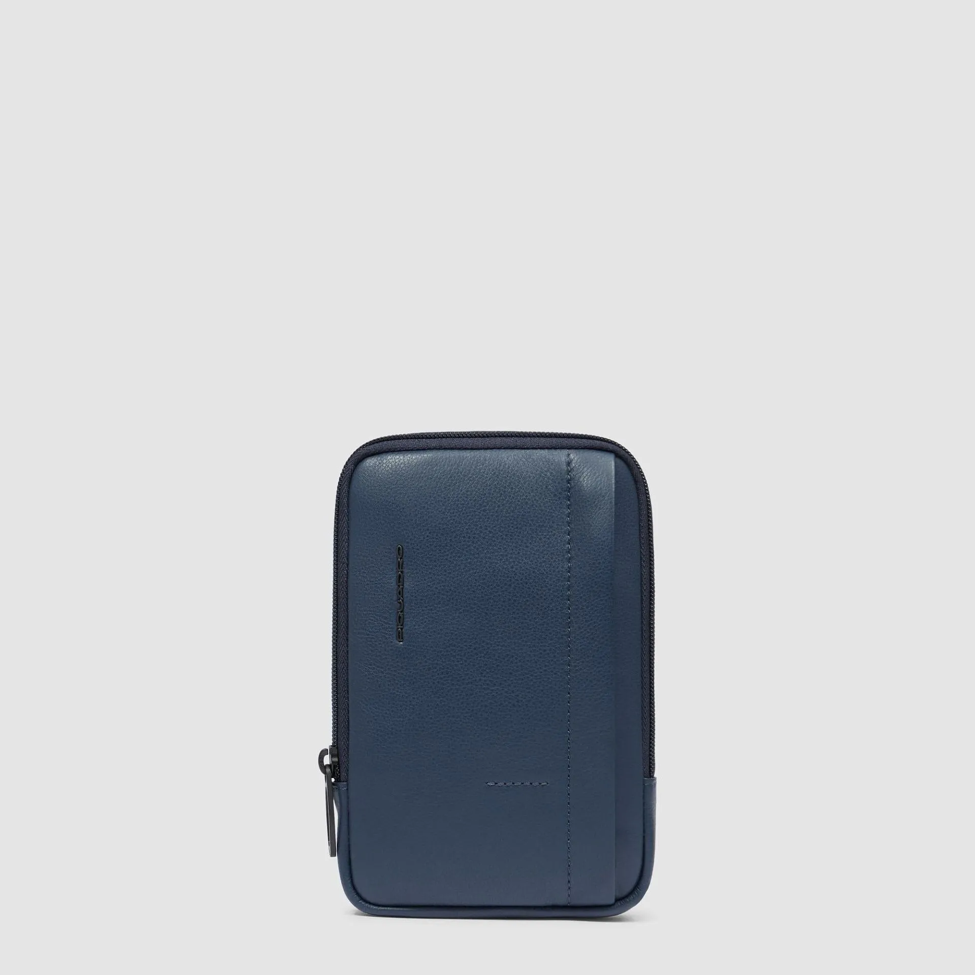 Кожаная сумка на шею для телефона с защитой RFID Piquadro AC6847W137R/BLU, синийphoto0