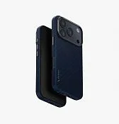 Чехол UNIQ Keva Edge для iPhone 17 Pro, синий (Trance Blue)
