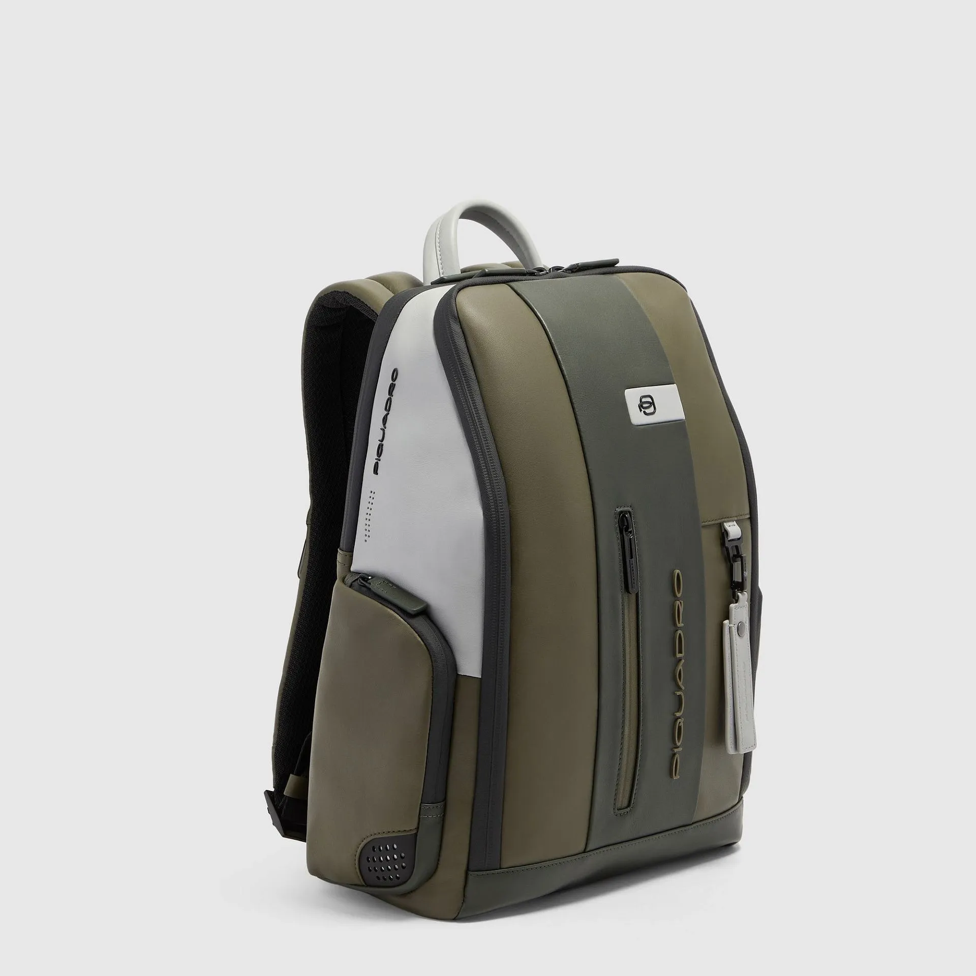 Кожаный рюкзак для ноутбука 14" с RFID-защитой Piquadro CA7164UB00/VEGR, зелёныйphoto1