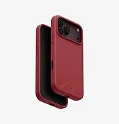 Чехол UNIQ Lino для iPhone 18 Pro Max, бордовый (cranberry red)