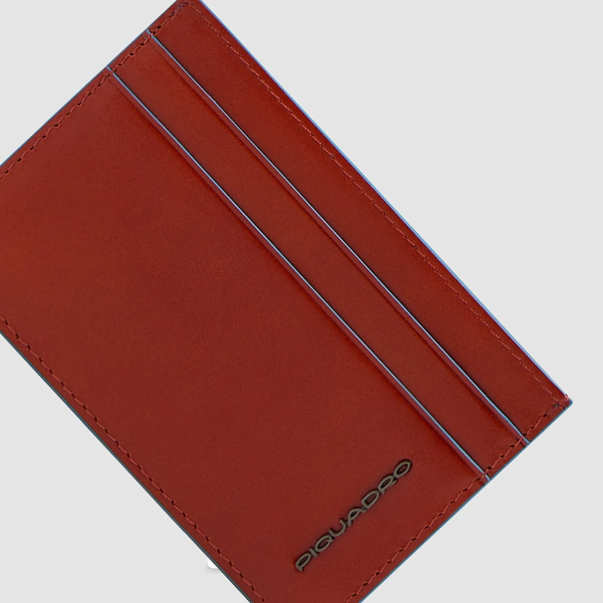 Тонкий картхолдер из кожи на 4 карты с RFID-защитой Piquadro PP7254B2R/CU4, коричневыйphoto2
