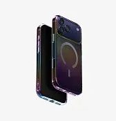 Чехол UNIQ Iridescia для iPhone 17 Pro Max, голографический темный (Midnight Quartz)