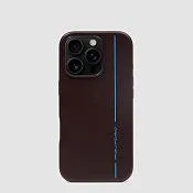Кожаный чехол для iPhone 16 и 16 Pro с MagSafe Piquadro AC6959B2/MO, коричневый