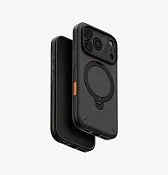 Чехол UNIQ Elix 360 Kickstand Leather для iPhone 18 Pro, черный (Charcoal Grey)