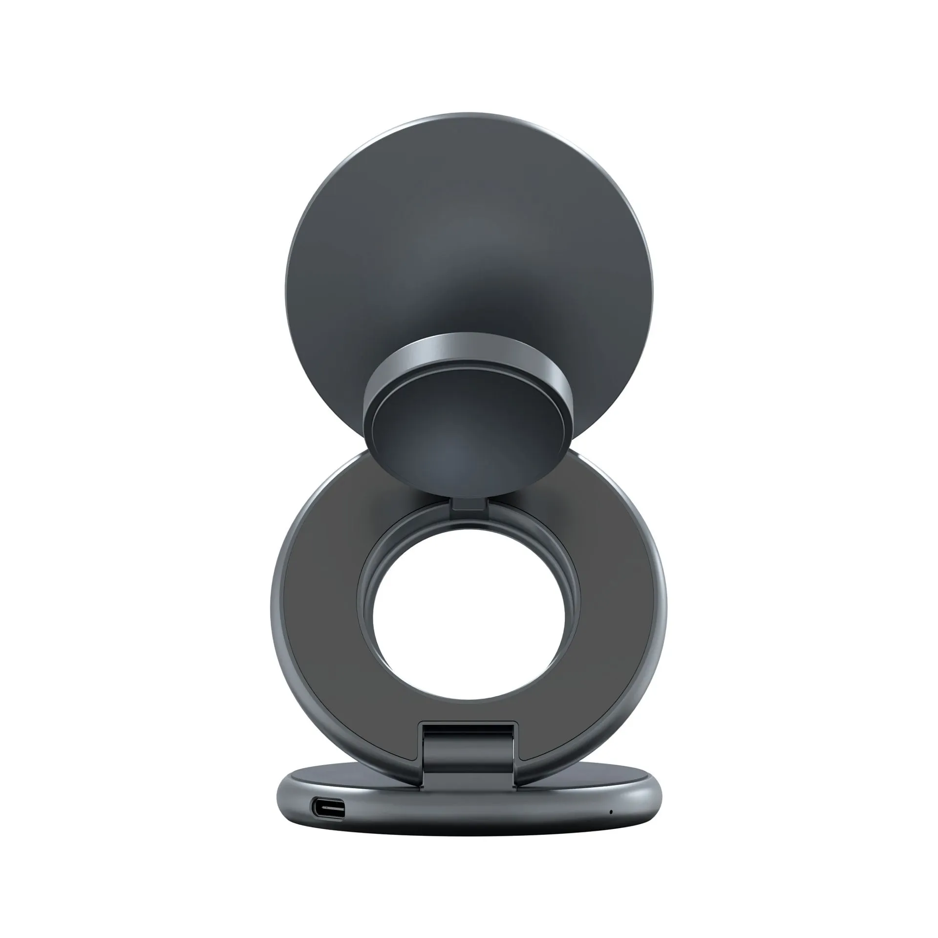 Зарядная станция 3 в 1 Magssory Signature Disc Pro для Apple Qi2 Midnightphoto4