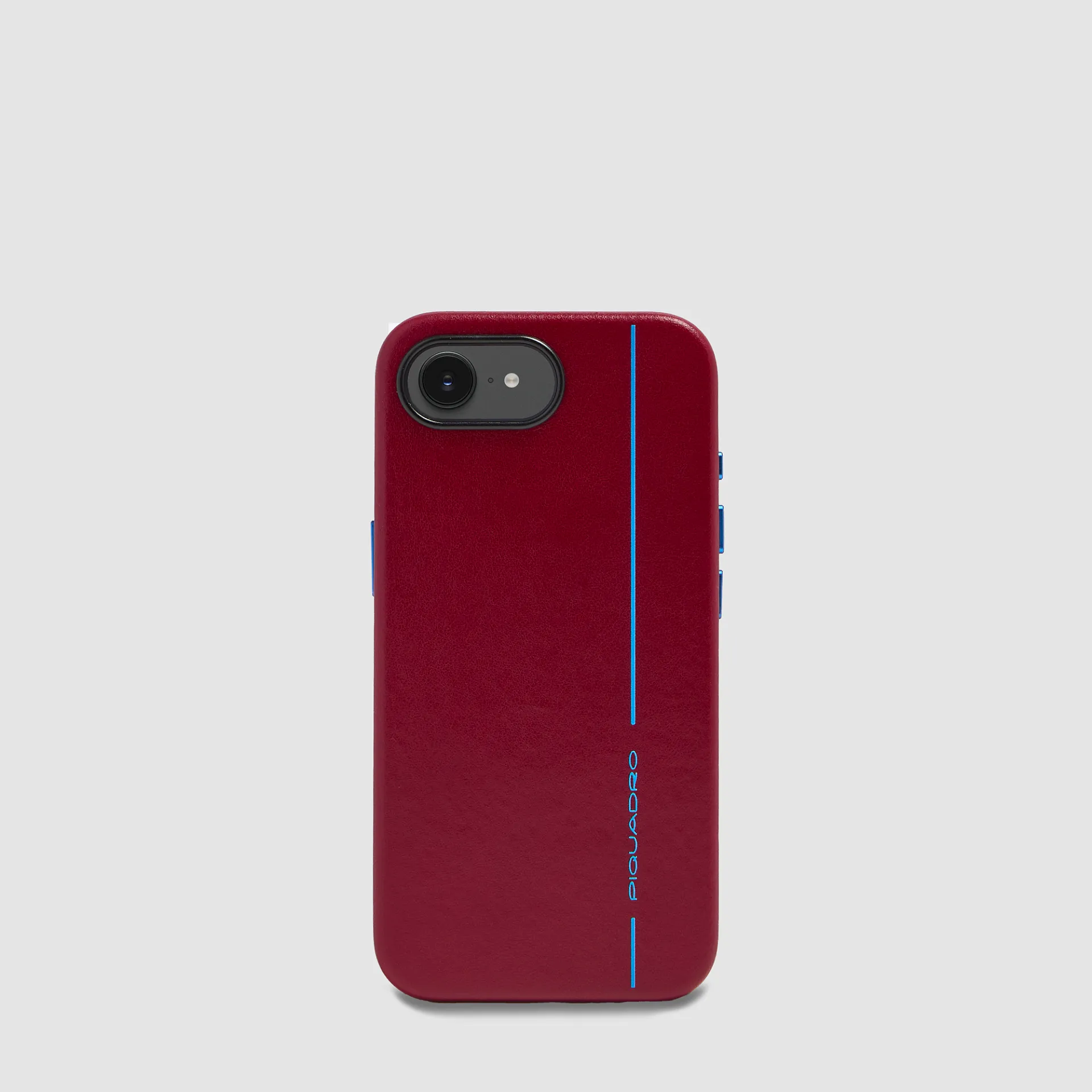 Кожаный чехол MagSafe для iPhone 16 Blue Square Piquadro AC7057B2/R, красныйphoto0