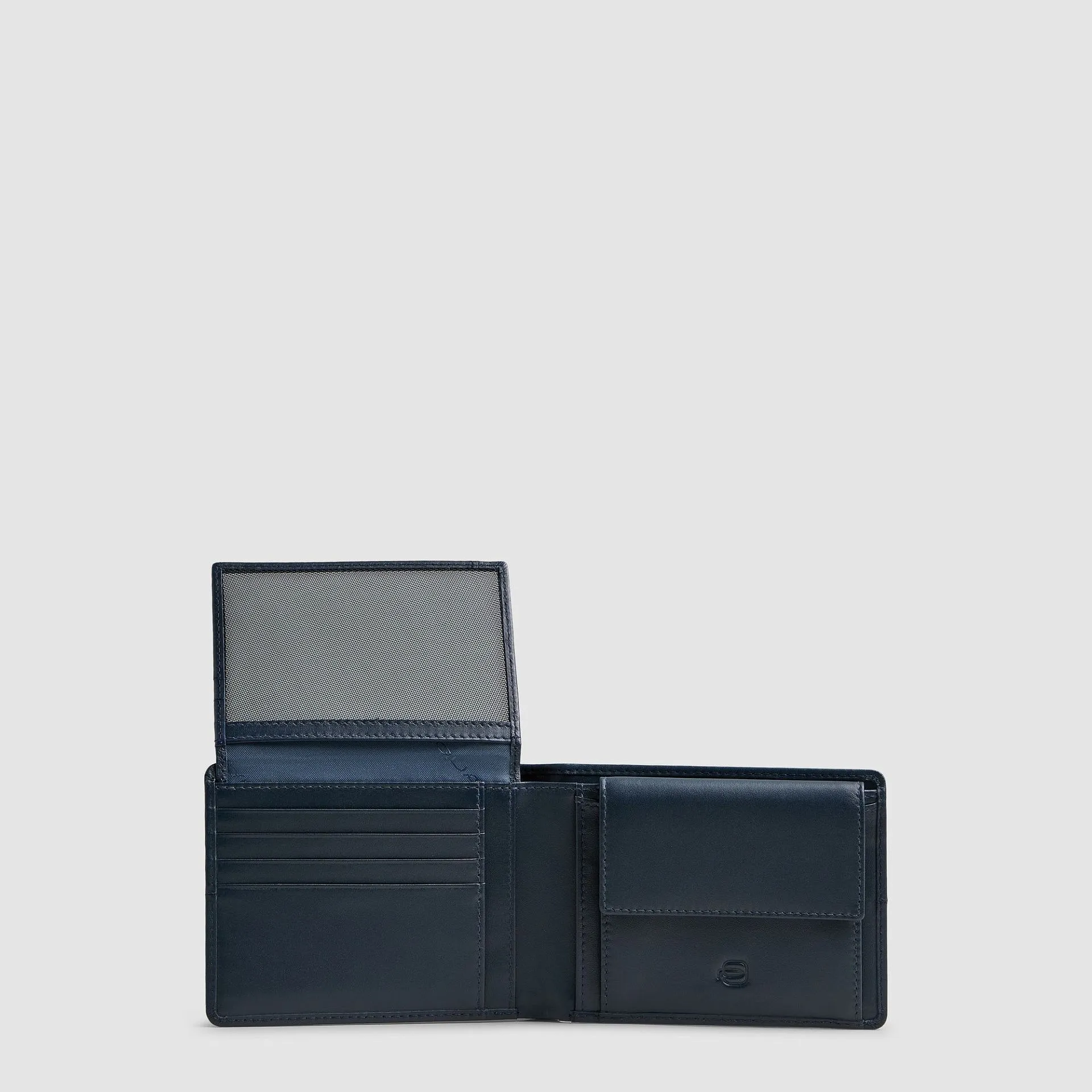 Кожаное портмоне с RFID-защитой и 7 отделениями для карт Piquadro PU1392W149R/BLU, синийphoto3