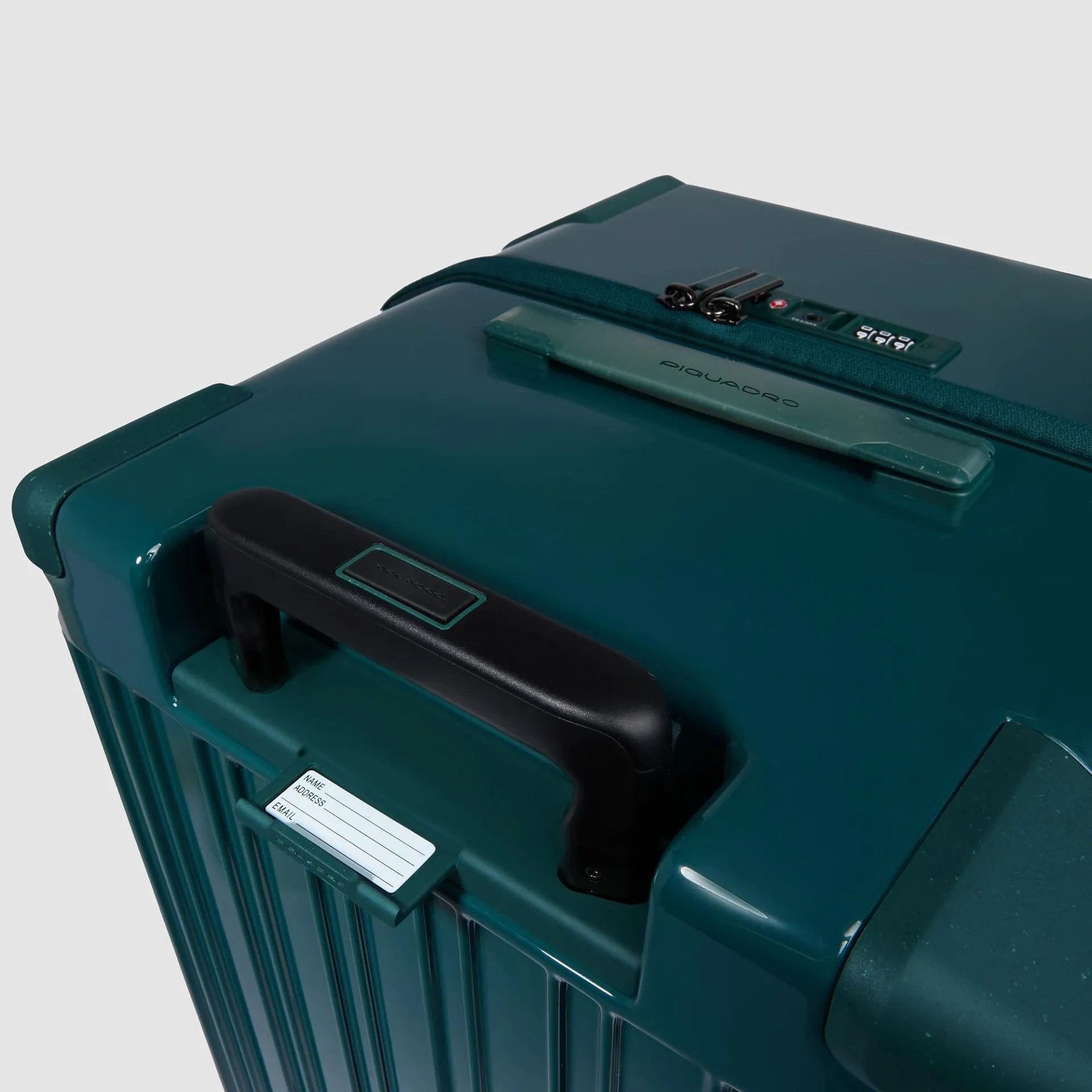 Жёсткий чемодан на 4 колёсах с замком TSA Piquadro BV6699POP/VE, зелёныйphoto4