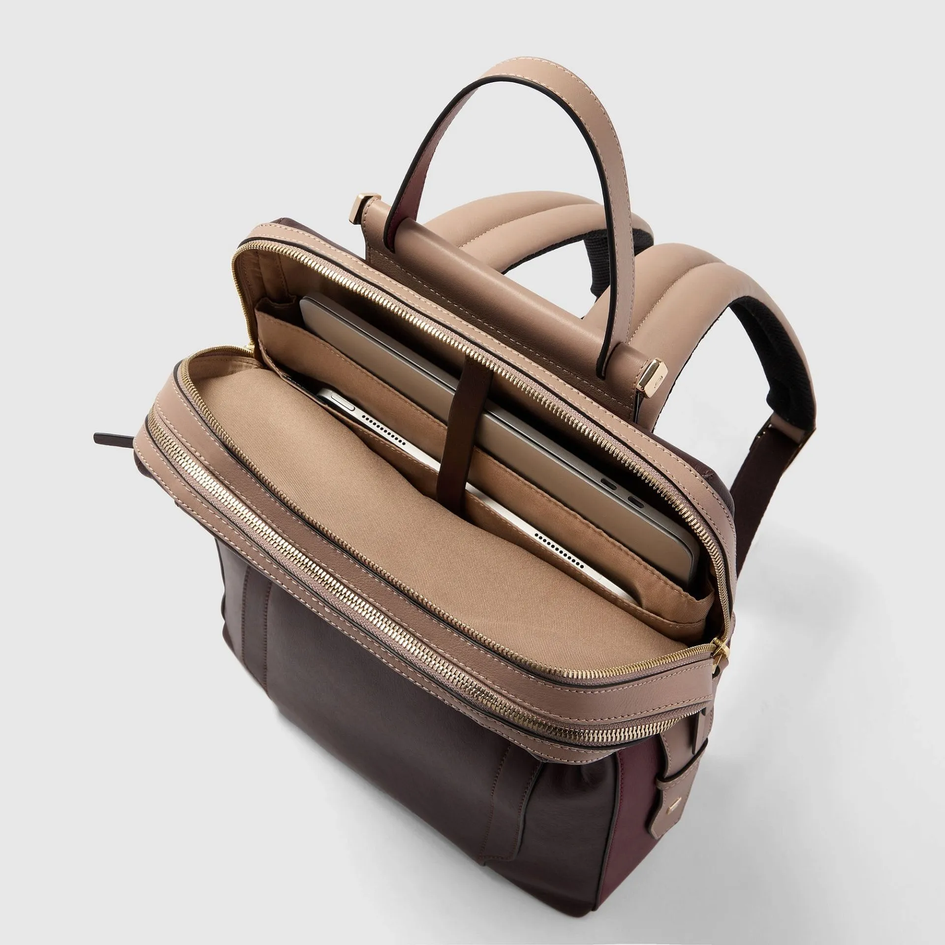 Женский кожаный рюкзак для ноутбука 15,6" Piquadro CA7042W92/BORO, бордовыйphoto3